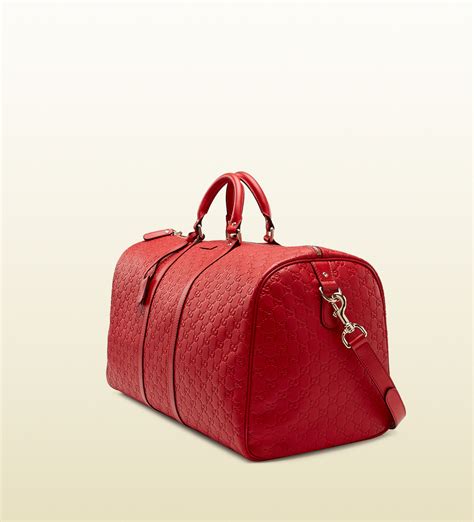 red gucci duffle bag|Gucci duffle bag for cheap.